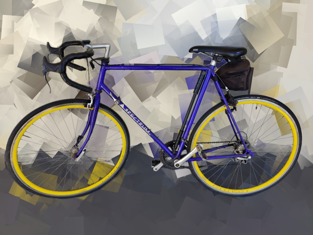 My second-hand Spectrum road bike.